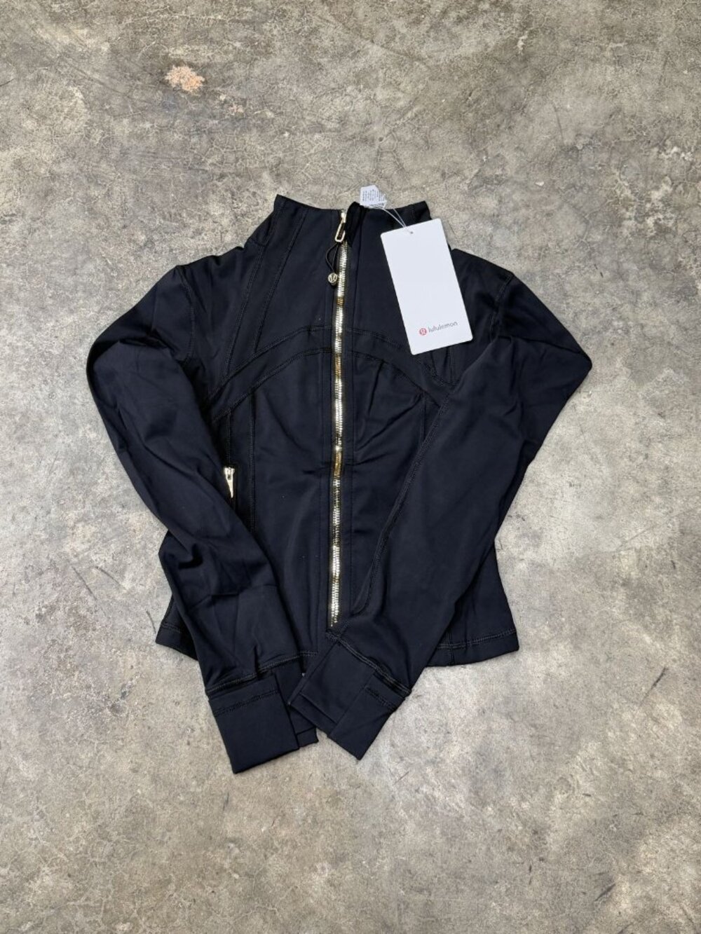 Lululemon set Jacket zip up + gym shorts Black